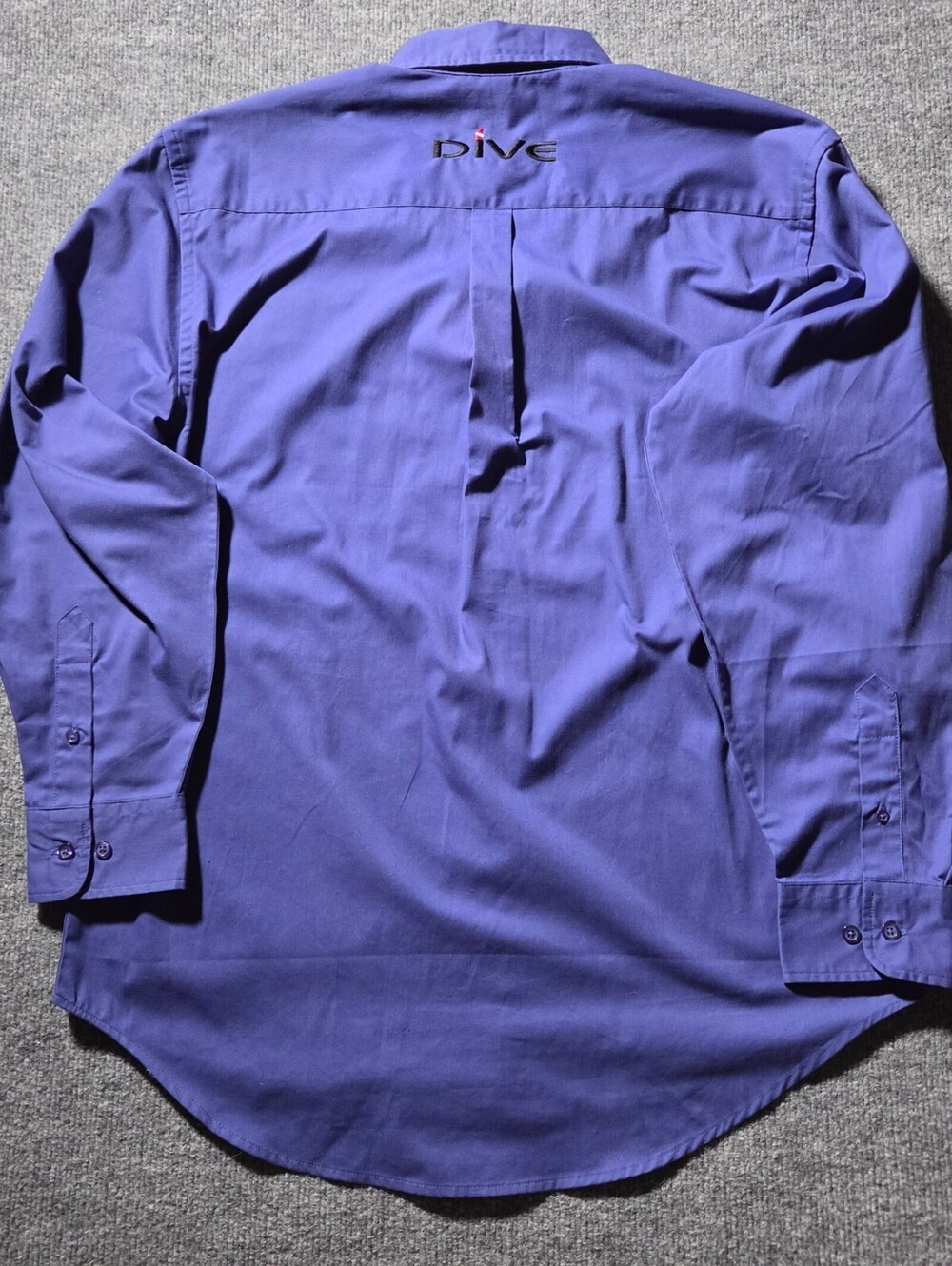 Port Authority Men's Dancer Patched Shirt Medium Blue Long - Picture 9 of 12